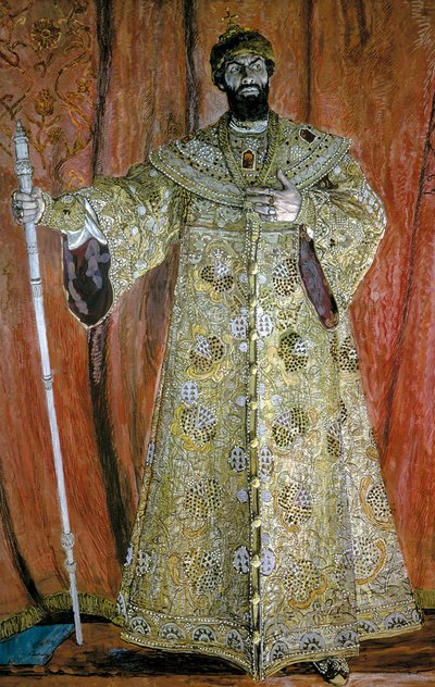 Portrait of Feodor Chaliapin as Boris Godunov by Aleksandr Jakovlevic Golovin